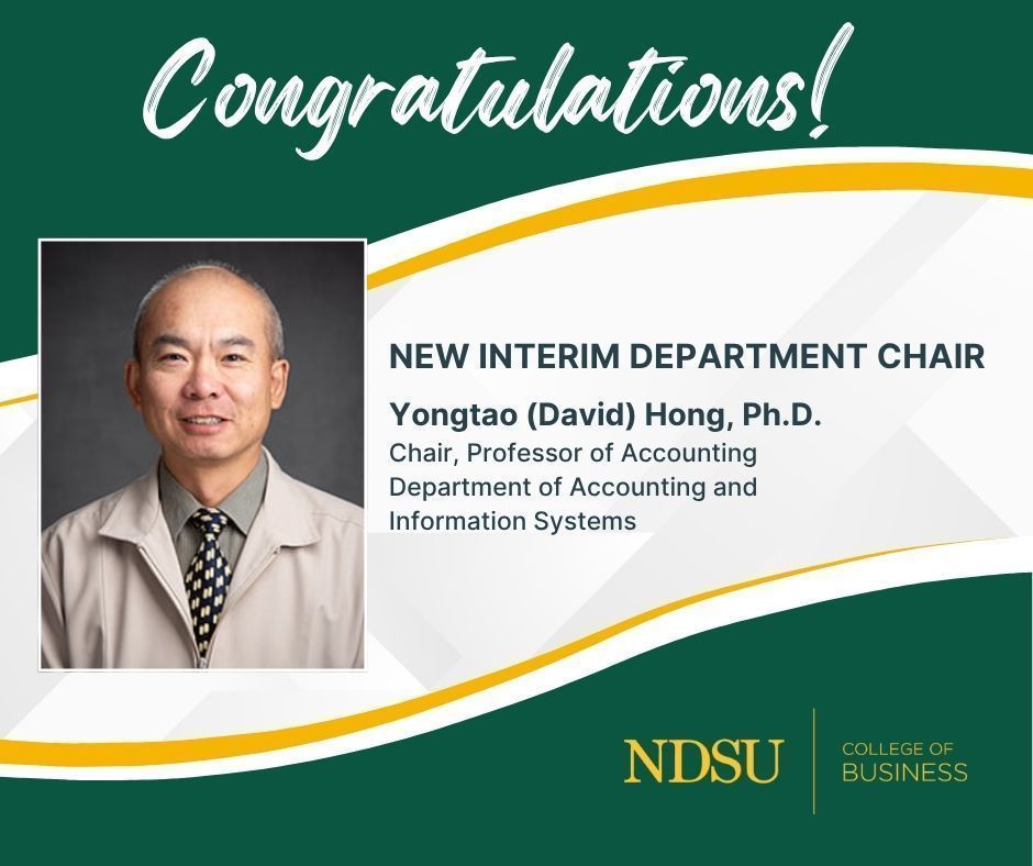 🎉 🎉 Congratulations to Dr.... - NDSU College of Business | Facebook