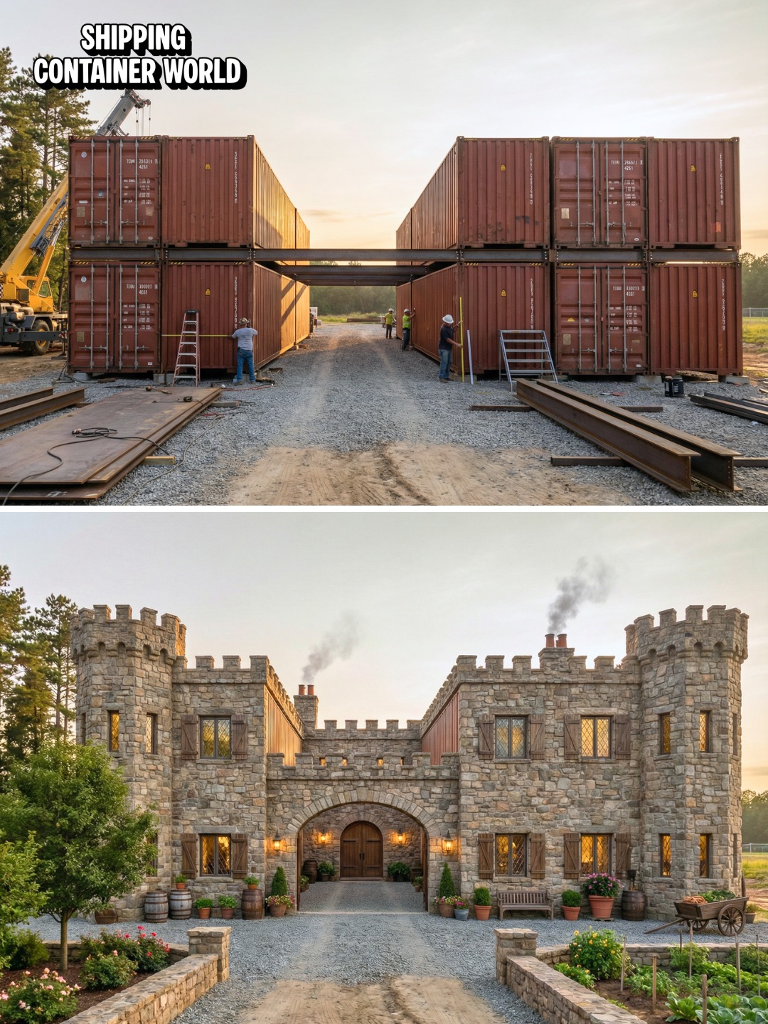 Someone Used TWENTY 40ft... - Shipping Container World | Facebook