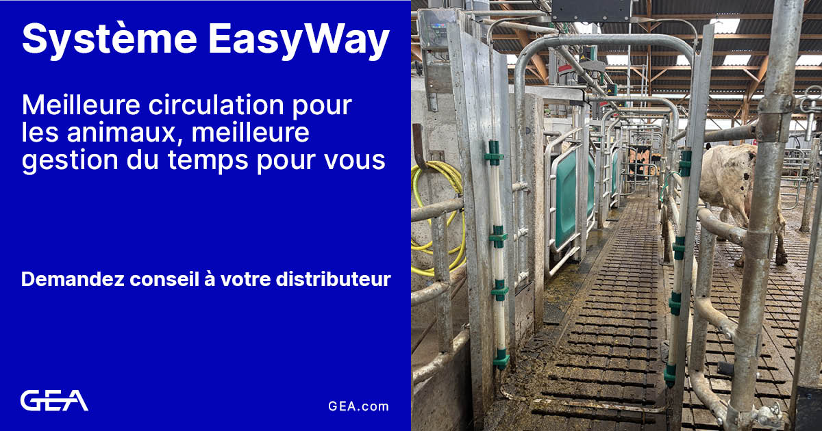 GEA - Connaissez-vous le système Easyway ? Associé aux DairyRobot R9500 ...