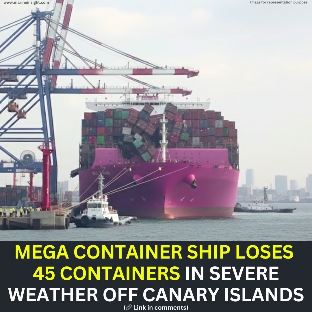 Marine Insight - 🚢 The mega-container ship ONE Continuity... | Facebook