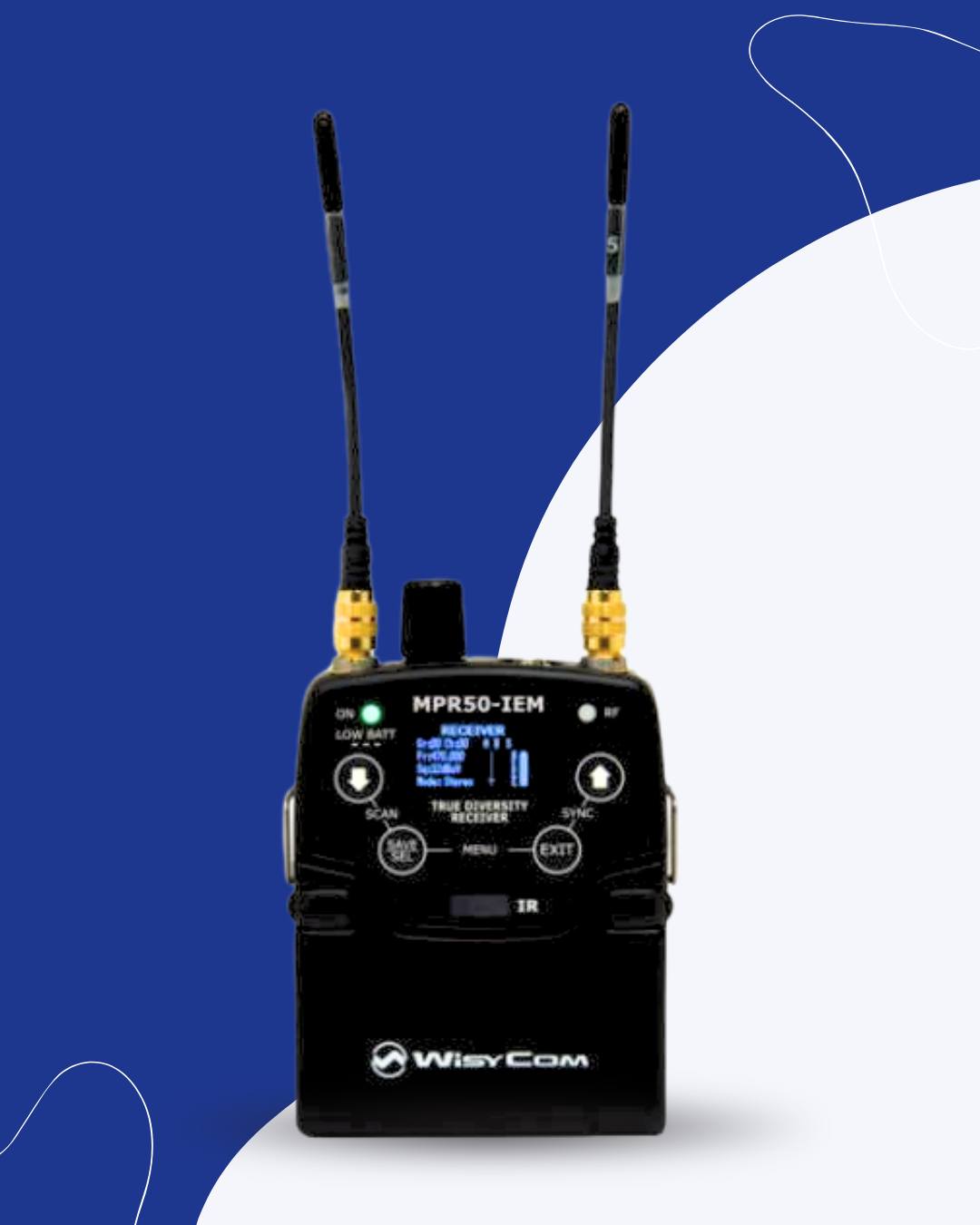 The Wisycom MPR50-IEM and The Sidekick combo. In true Wisycom