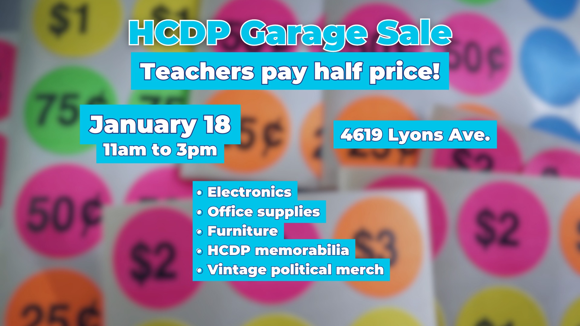HCDP Garage Sale