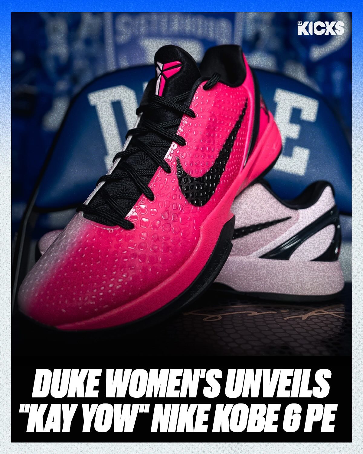 dukewbb has unveiled the “Kay Yow” Nike Kobe 6 Protro PE ? Look 