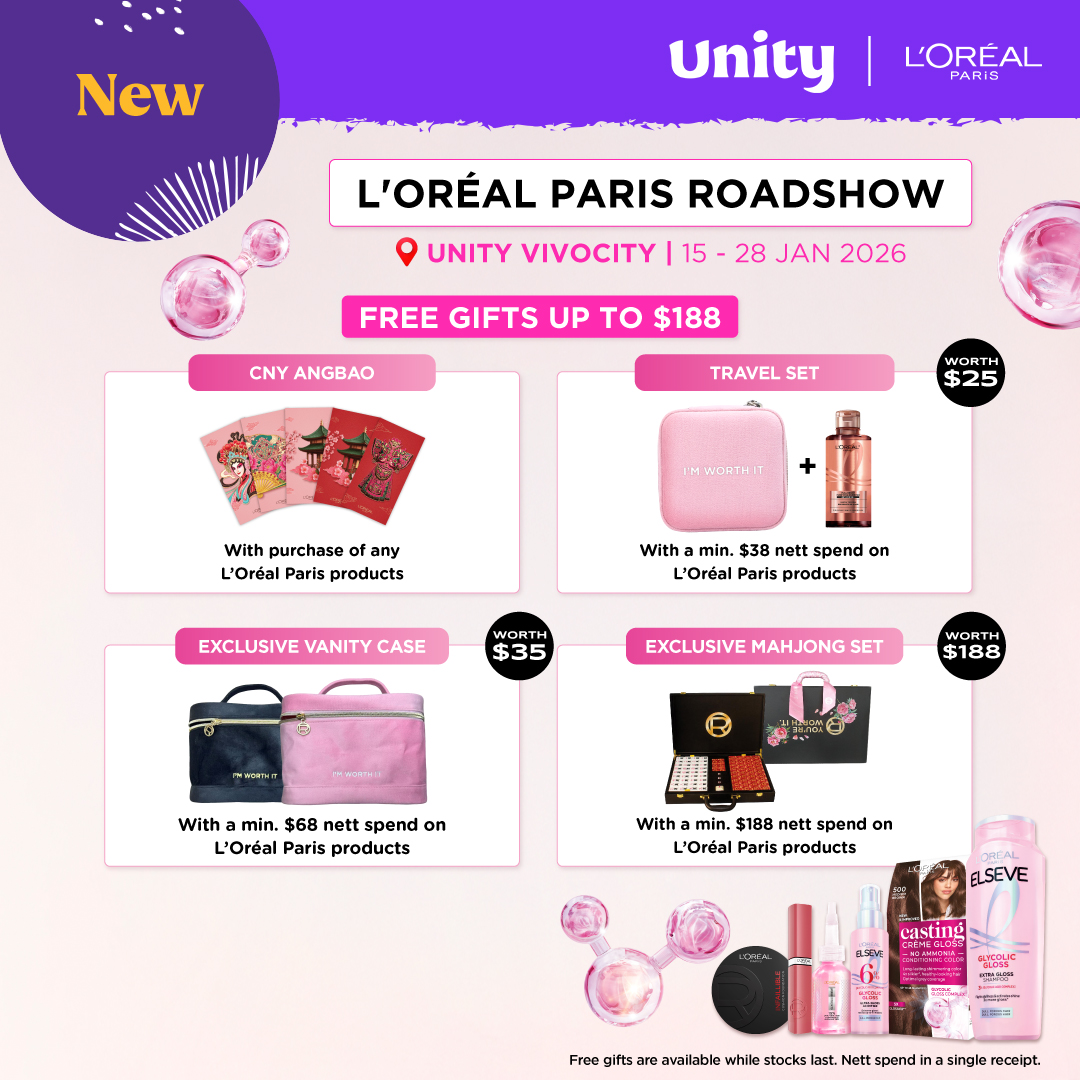 Unity - Prep for Lunar New Year with L’Oréal Paris at Unity VivoCity 🗓 ...