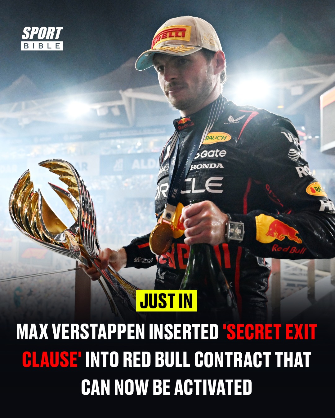SPORTbible - 🚨 VERSTAPPEN SECRET EXIT CLAUSE REVEALED 🚨... | Facebook