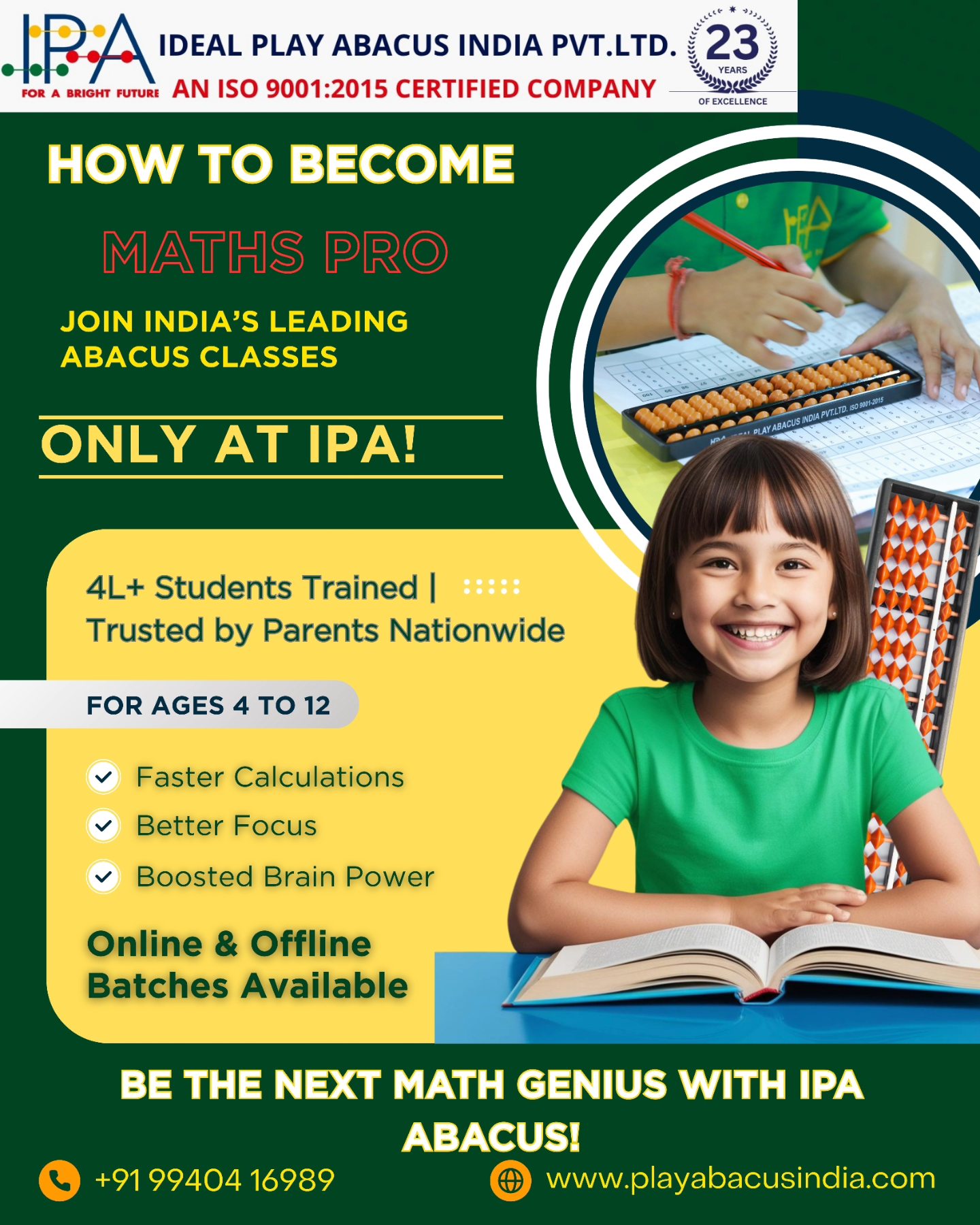 🧮 How to Become a Maths Pro?... - Ideal Play Abacus India | Facebook