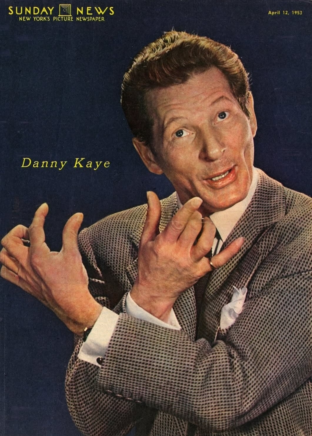 Danny - Danny Kaye appeared on the cover of the Sunday News TV Magazine ...