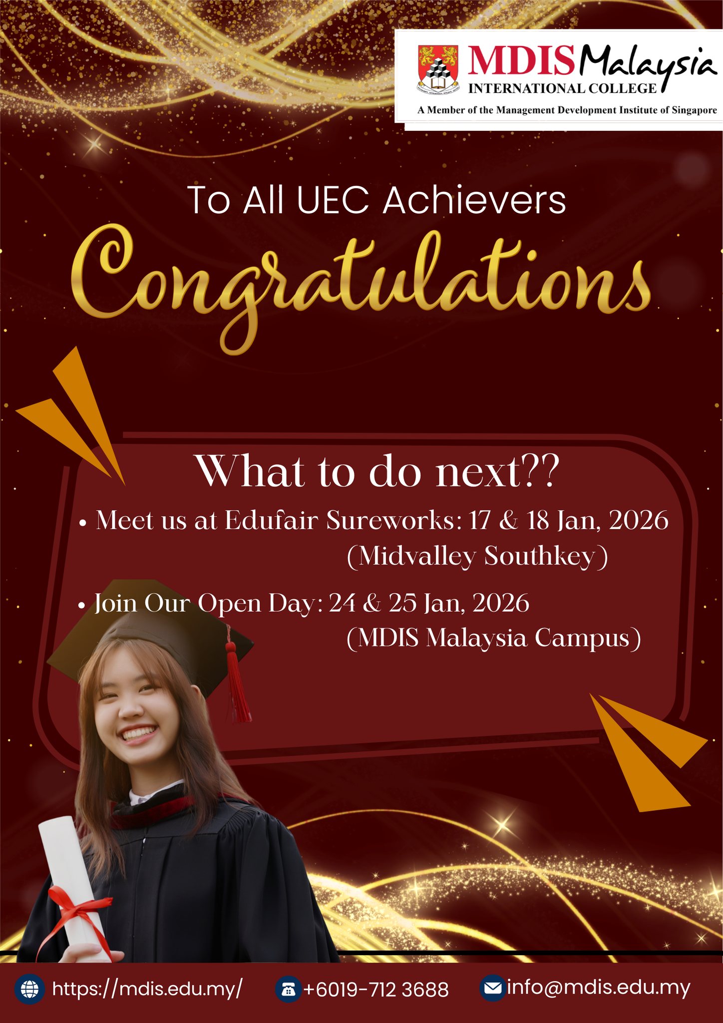 MDIS - Congratulations to all UEC achievers! 🎉 Your hard work has paid ...