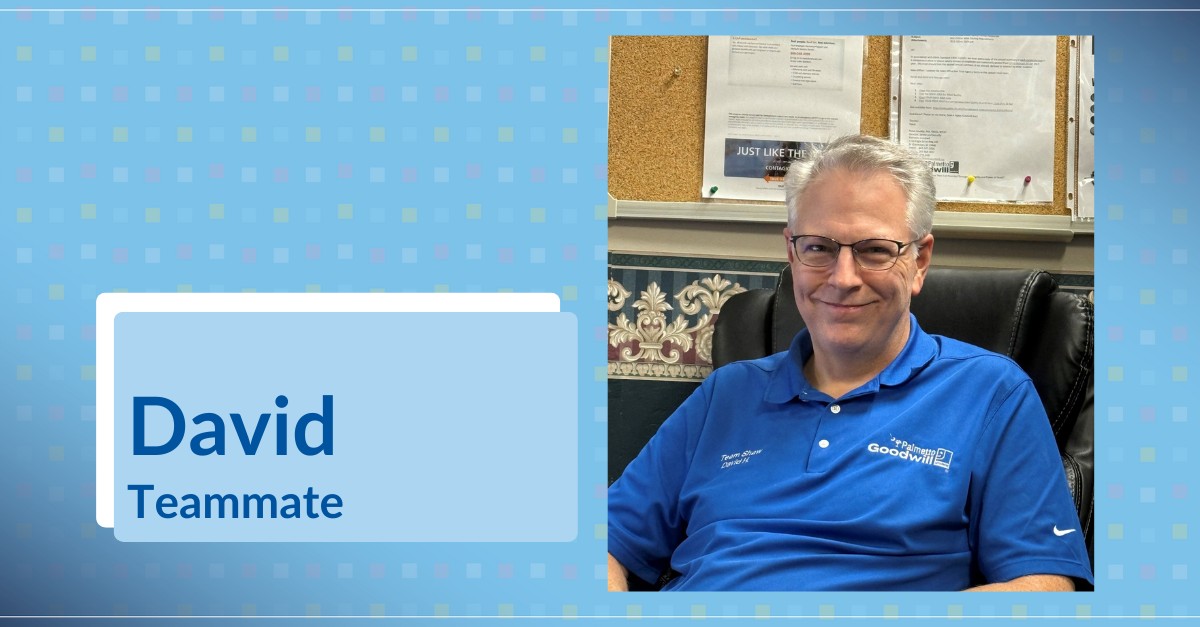 David is a driver courier working at... - Palmetto Goodwill | Facebook
