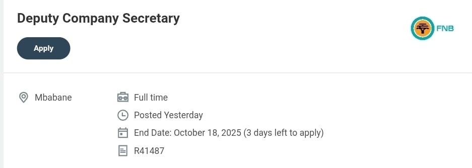 Share - https://firstrand.wd3.myworkdayjobs.com/en-US/FRB/job/Mbabane ...