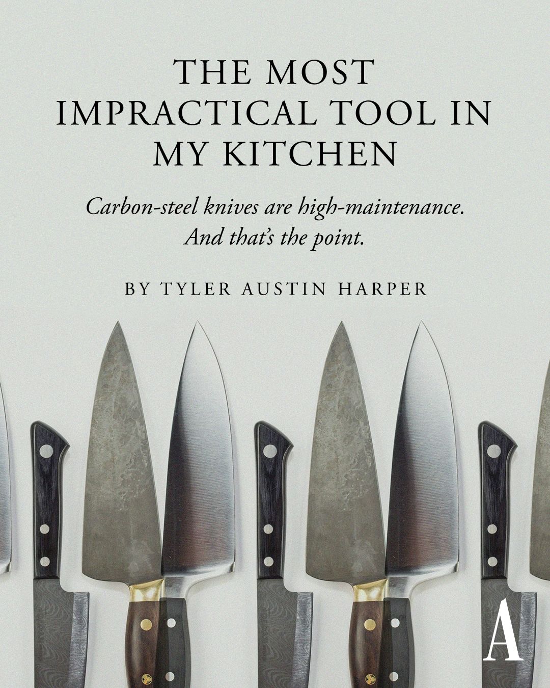 The Atlantic - The upkeep of carbon-steel knives is a huge... | Facebook