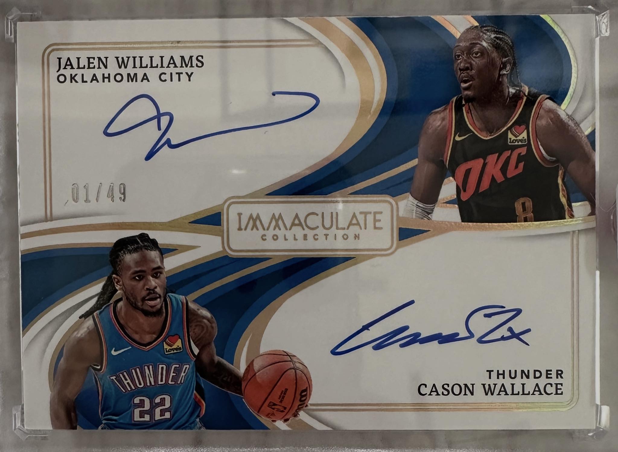 Immaculate Jalen William/Cason Wallace dual autograph #1/49!