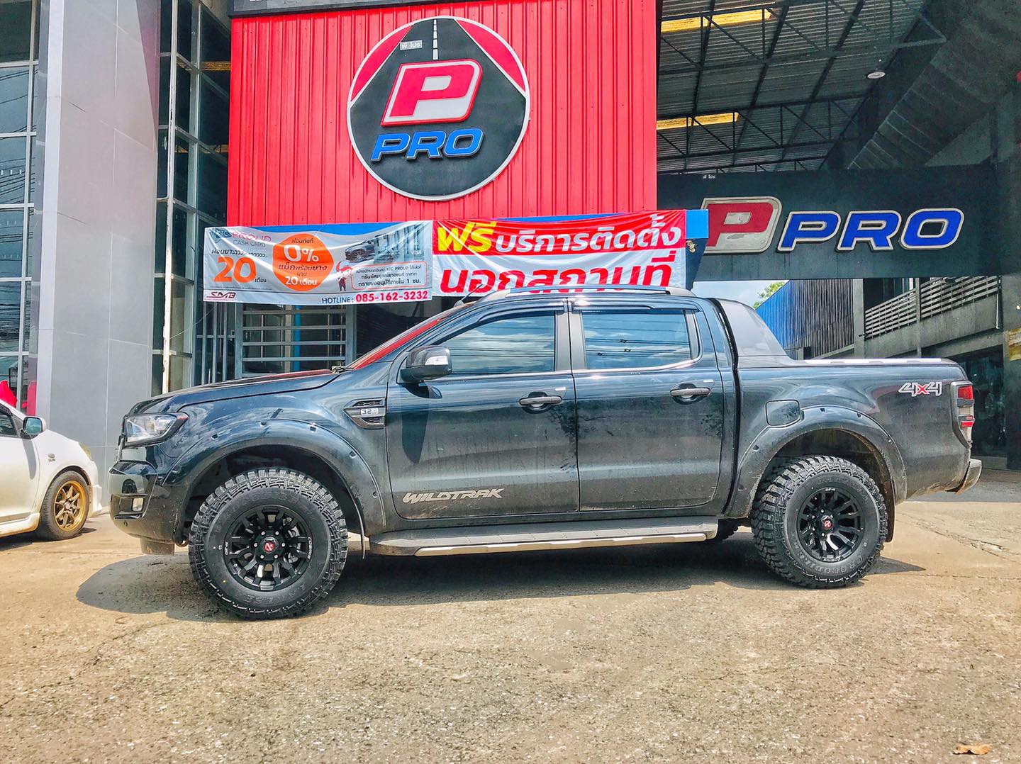 #FORD RANGER ใส่ล้อ #COSMIS DEVIL DUB-12 16x9.0 et.0 6H139.7 รัดยาง ...