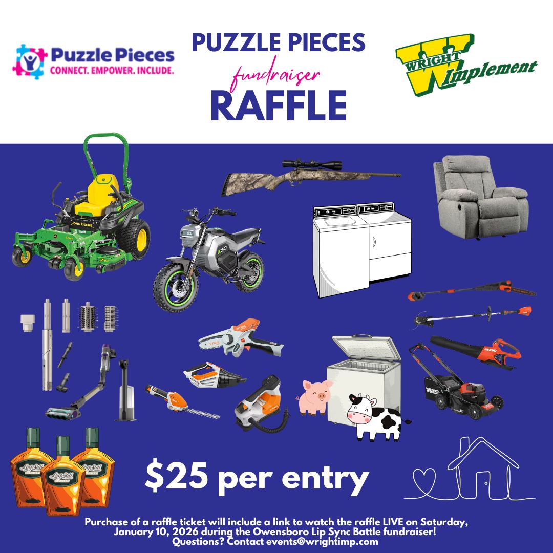 🎉 PUZZLE PIECES FUNDRAISER RAFFLE... - Wright Implement Co. | Facebook