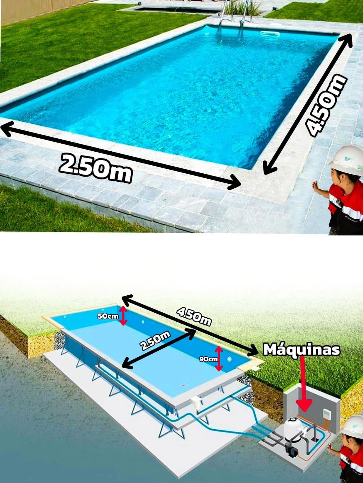 Arq. - Instalaciones de una piscina. | Facebook