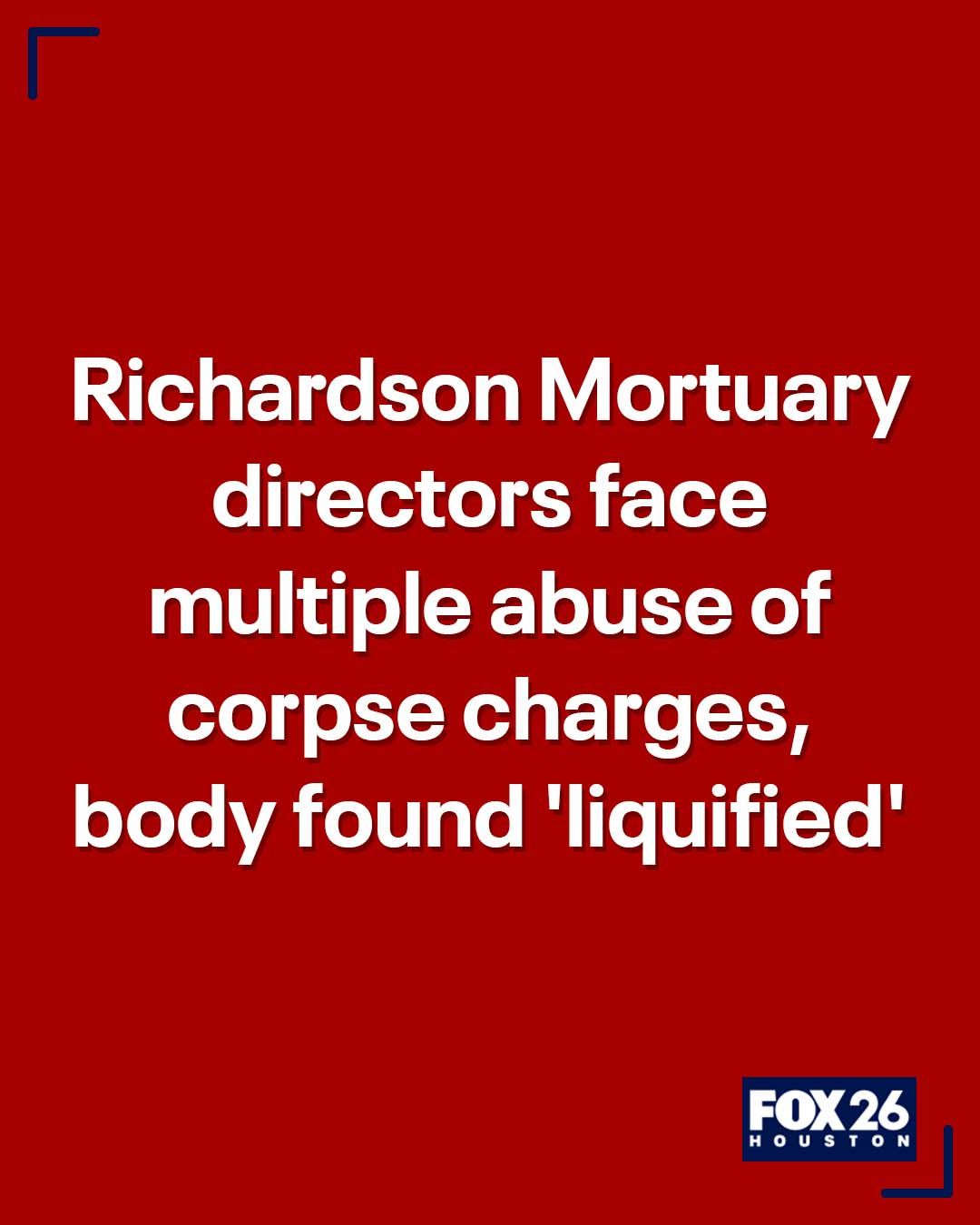 FOX 26 Houston - Former funeral directors at Richardson... | Facebook
