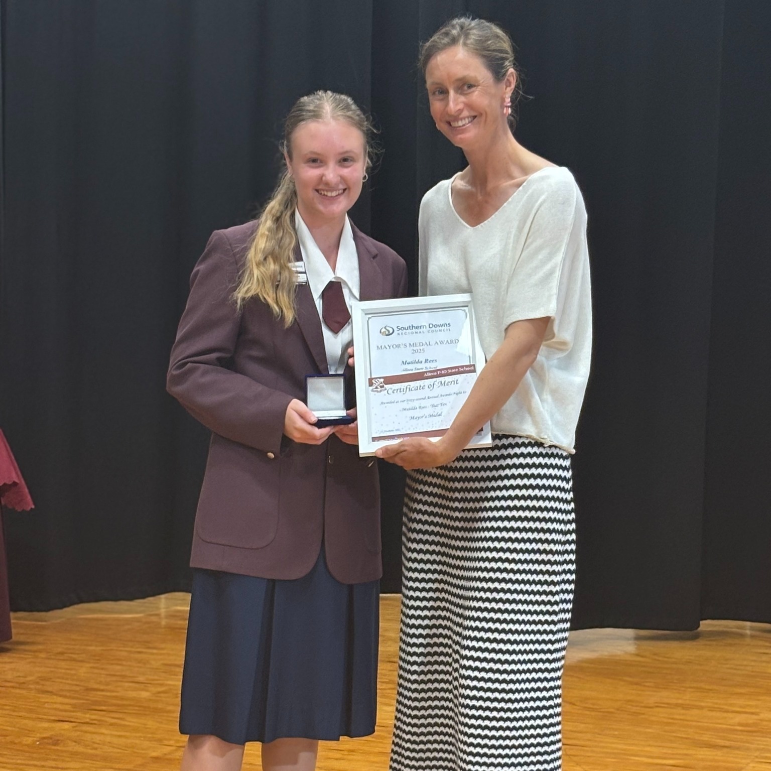 Southern - Allora State School Mayor's Medal recipient Matilda Rees and ...