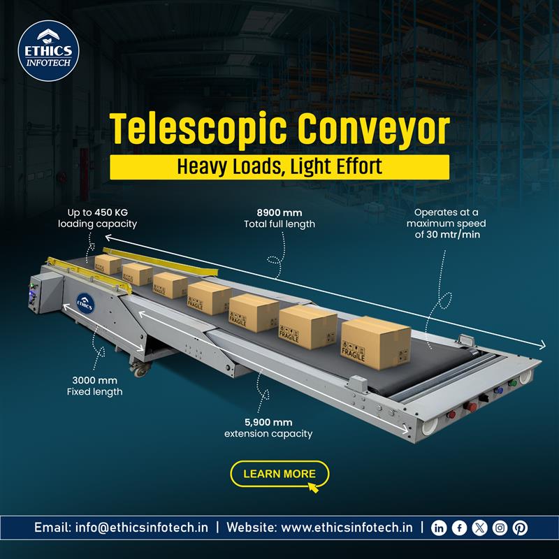 Ethics - Our Telescopic Conveyor makes loading and unloading products ...