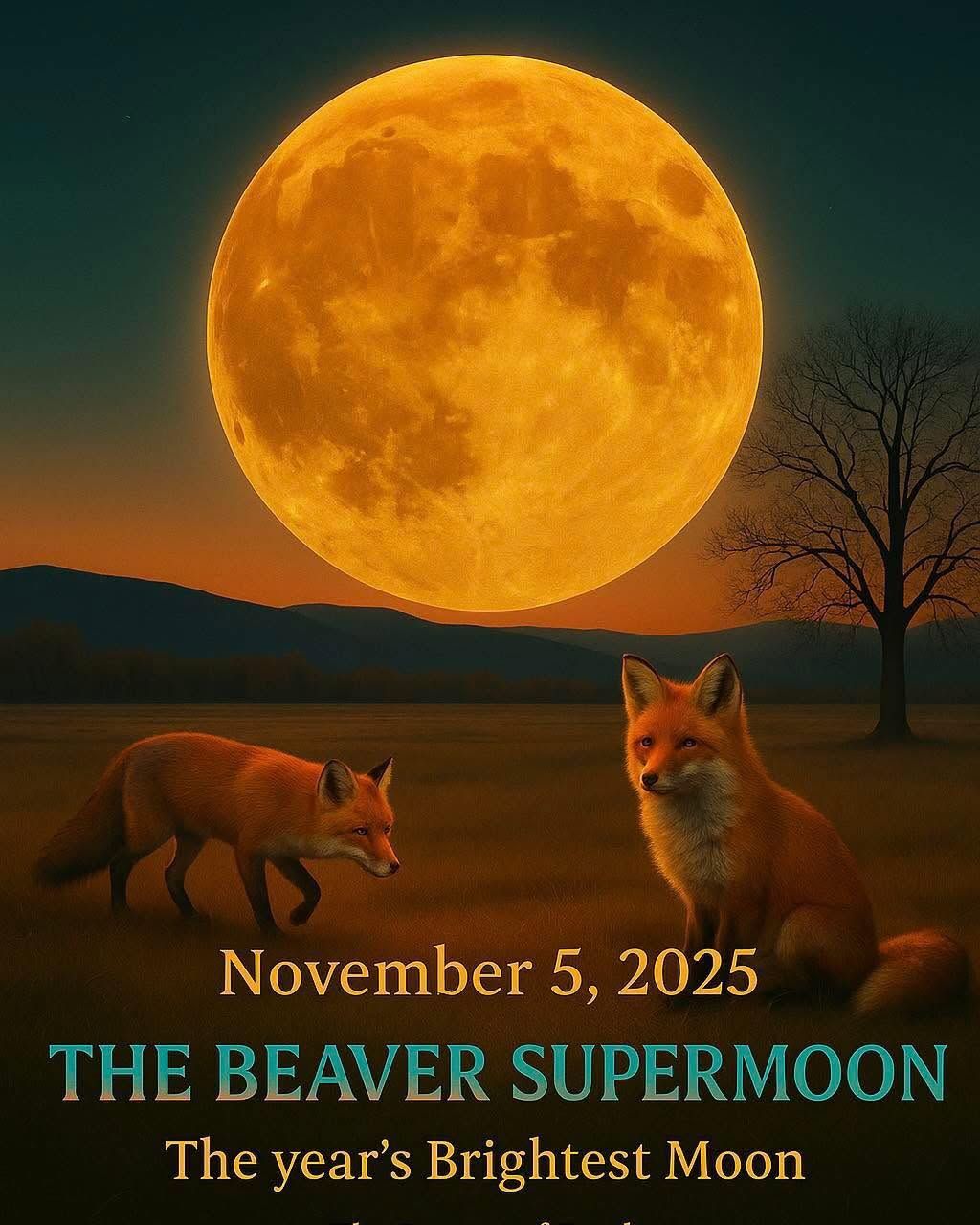 The Full Beaver Supermoon to be largest, brightest full moon of 2025 ...