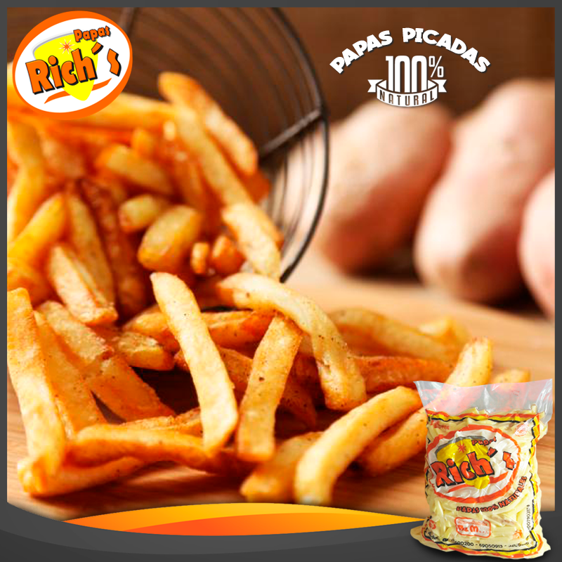 Papas Rich's - 🥔 Papas picadas, 100% naturales!!! Del... | Facebook