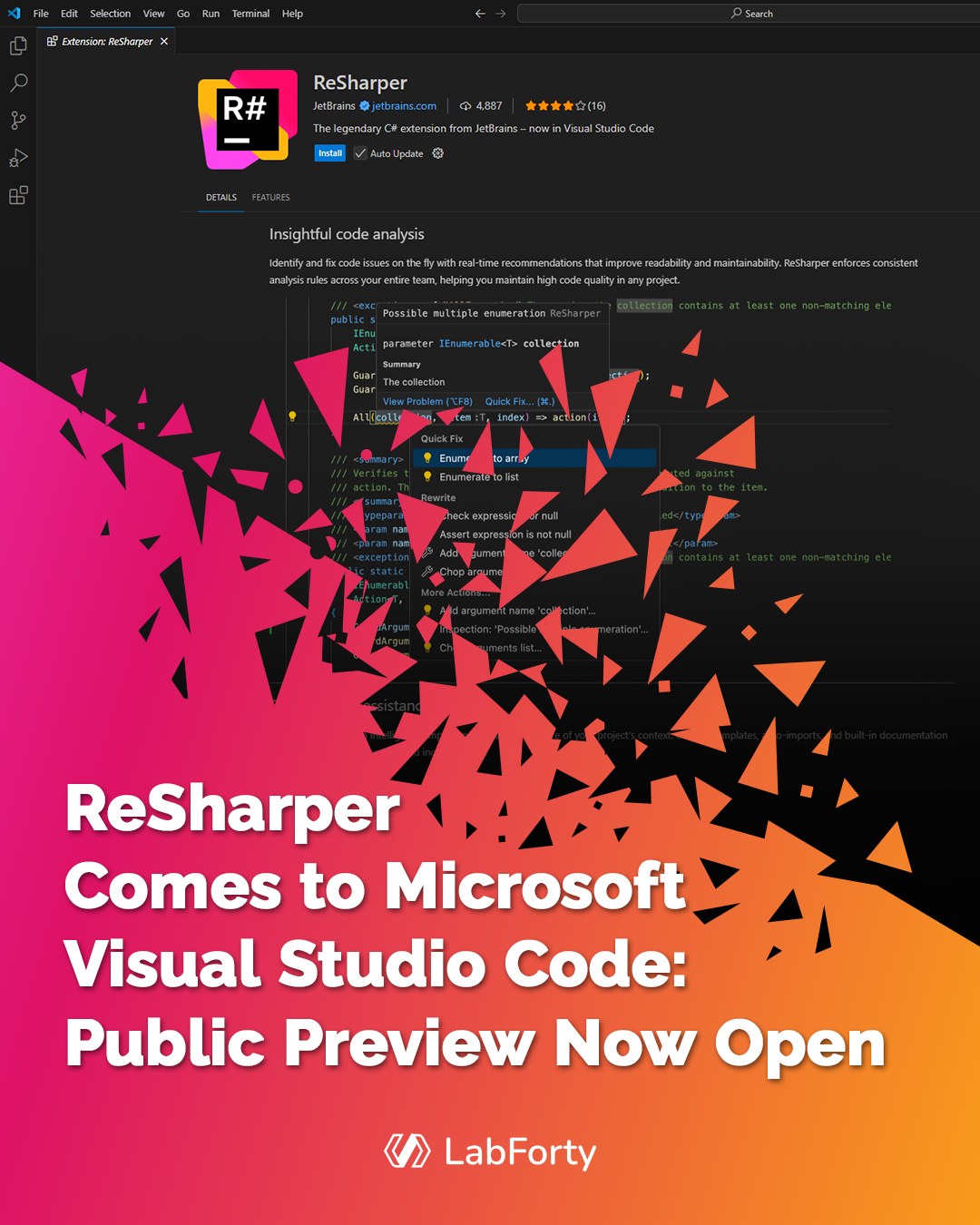 LabForty - 🔧 ReSharper meets VS Code. That’s not just a plugin—it’s a ...