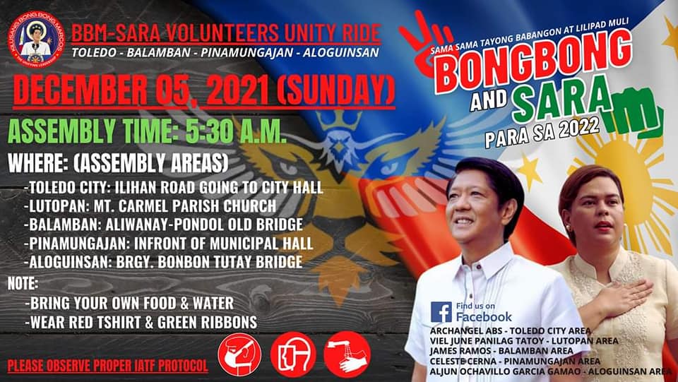 📣 ADUNAY IPAHIGAYON NGA UNITY RIDE... - BBM Sugboanon Youth