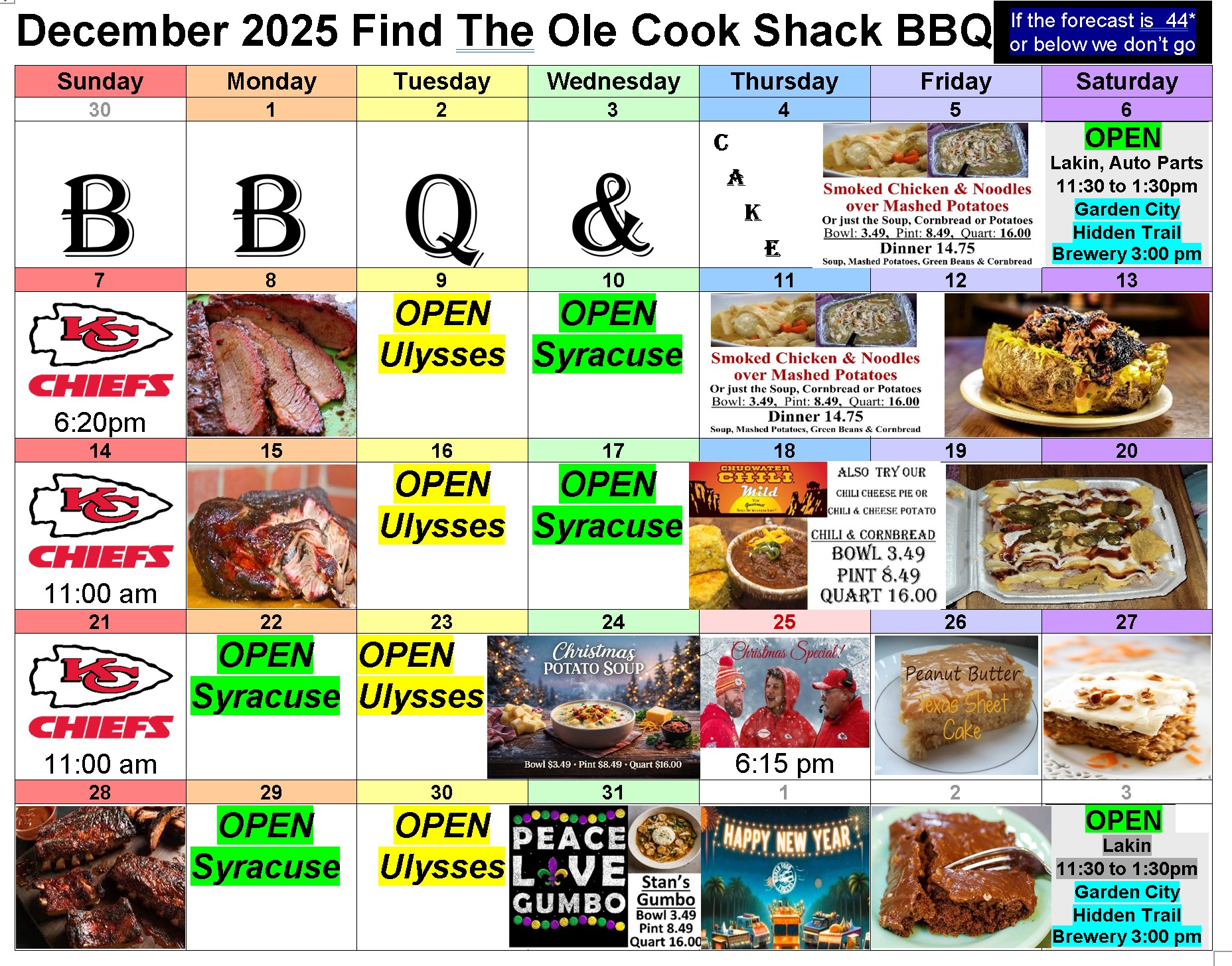 The Ole - Saddle up for a rootin’-tootin’ December at The Ole Cook ...