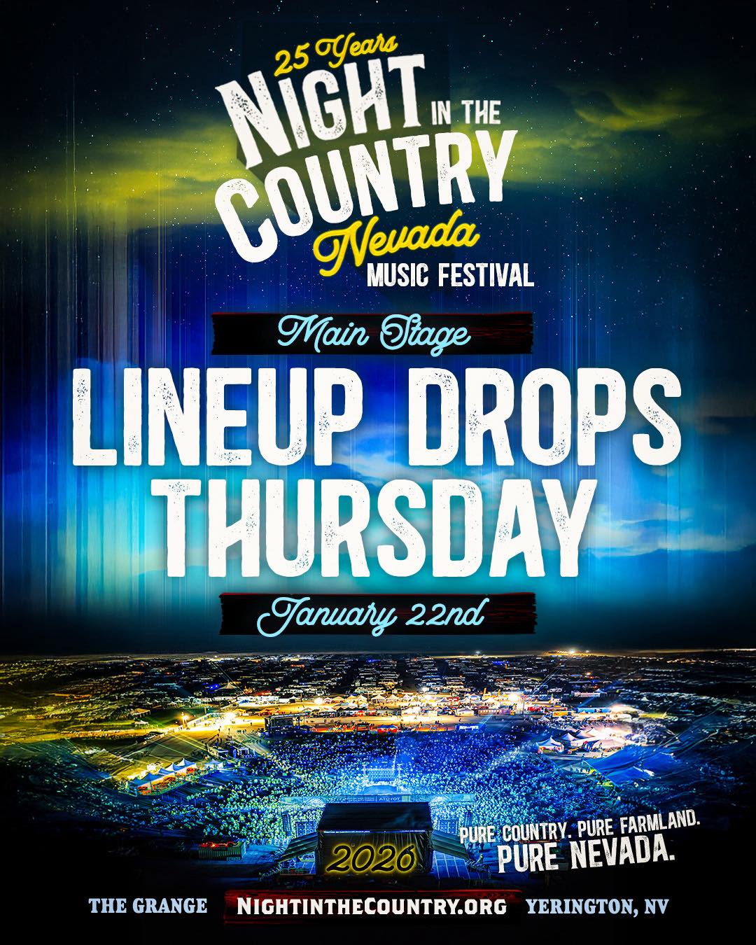 Night - The wait is almost over. Your full 2026 Main Stage lineup drops ...