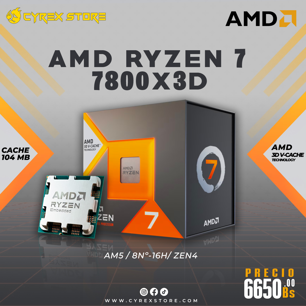 Cyrex - 🔥 RYZEN 7 7800X3D – El rey del gaming ha llegado 👑 El AMD Ryzen ...