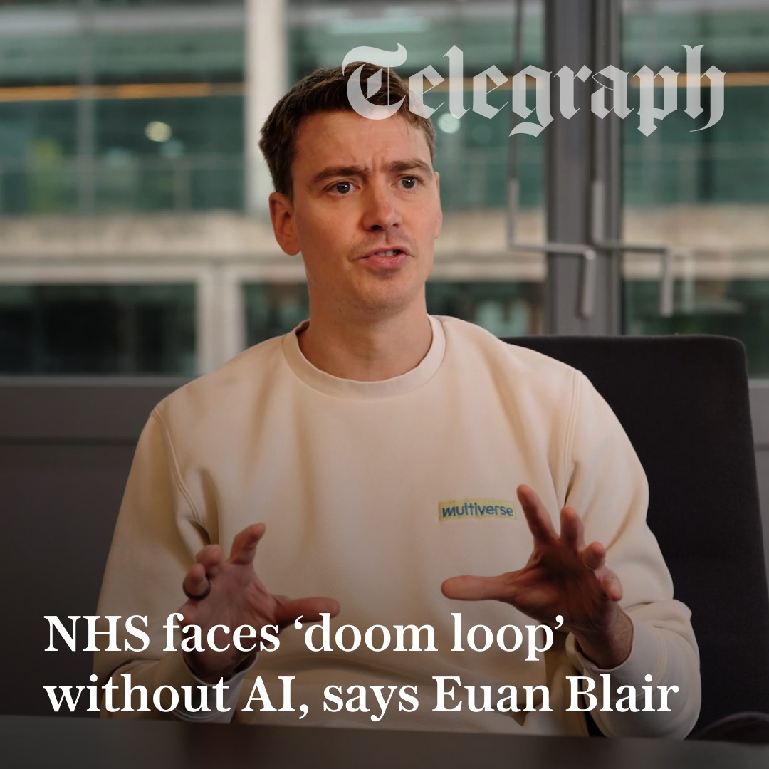 The Telegraph - 🤖 Euan Blair, Tony Blair's son, has warned... | Facebook