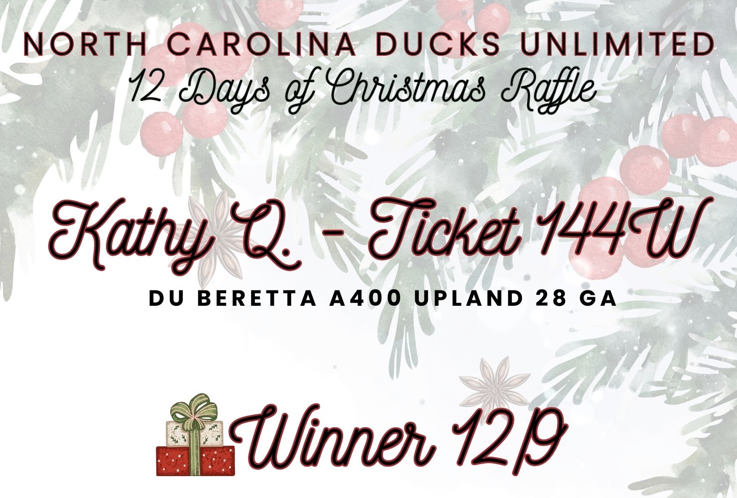 North - 🎄 NCDU 12 Days of Christmas Raffle – Day 1 Winner! 🎄 ...