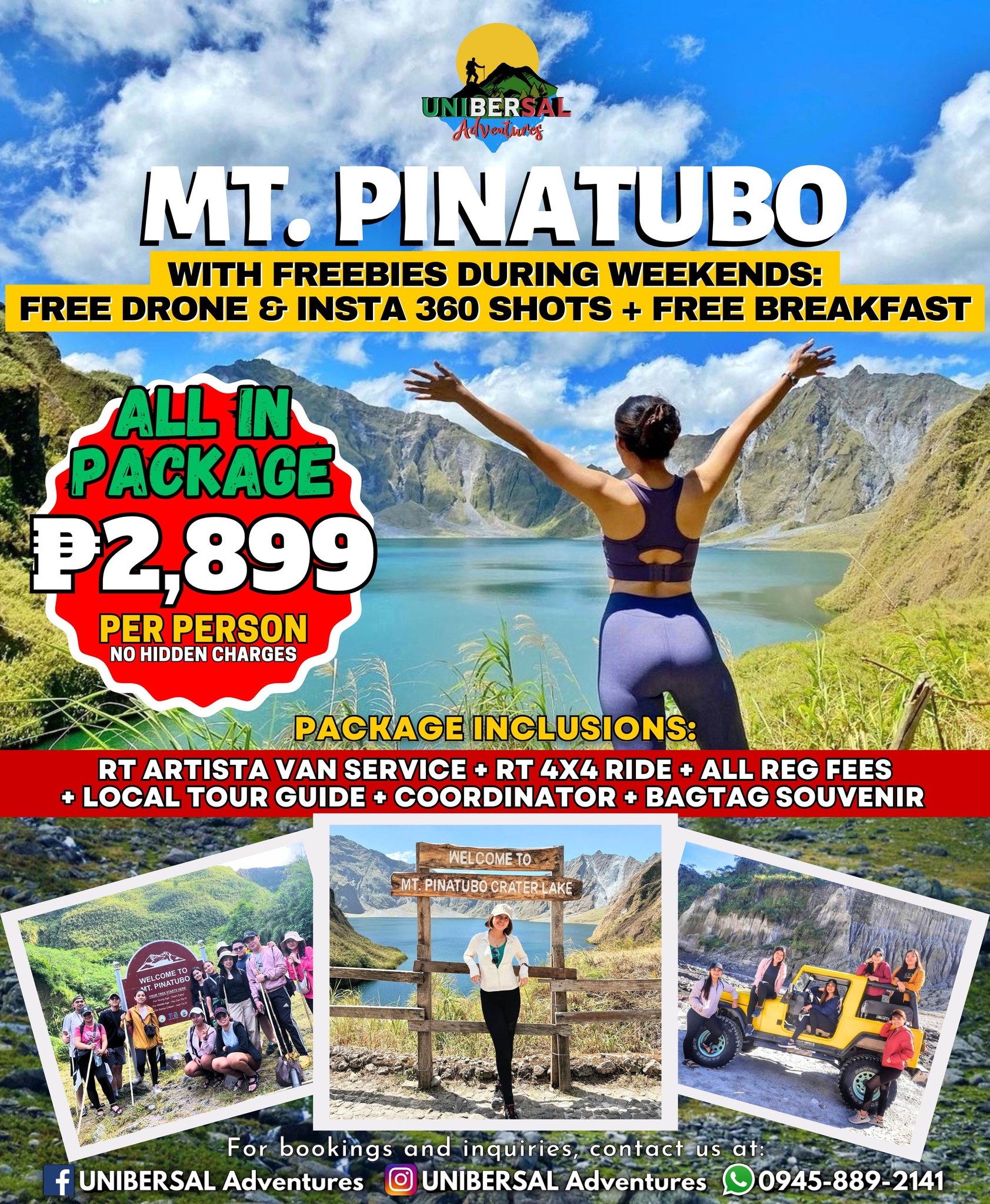 MT. PINATUBO TOUR PACKAGE... - UNIBERSAL Adventures | Facebook