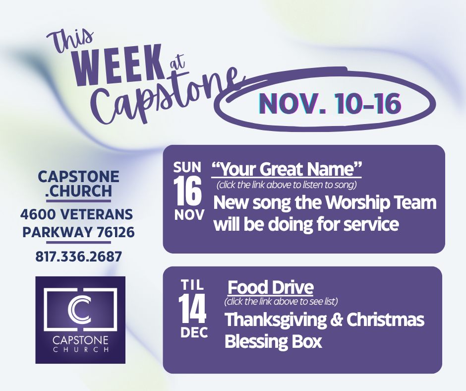 Capstone Church (Benbrook) - The Capstone Worship Team kicks off the ...
