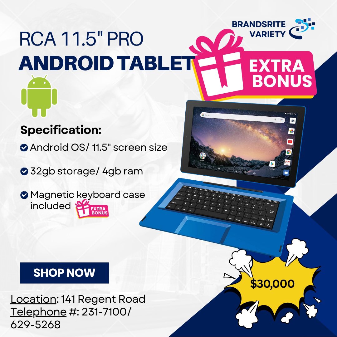 Brandsrite - New arrivals! We got Windows tablets, kids Android tablets ...