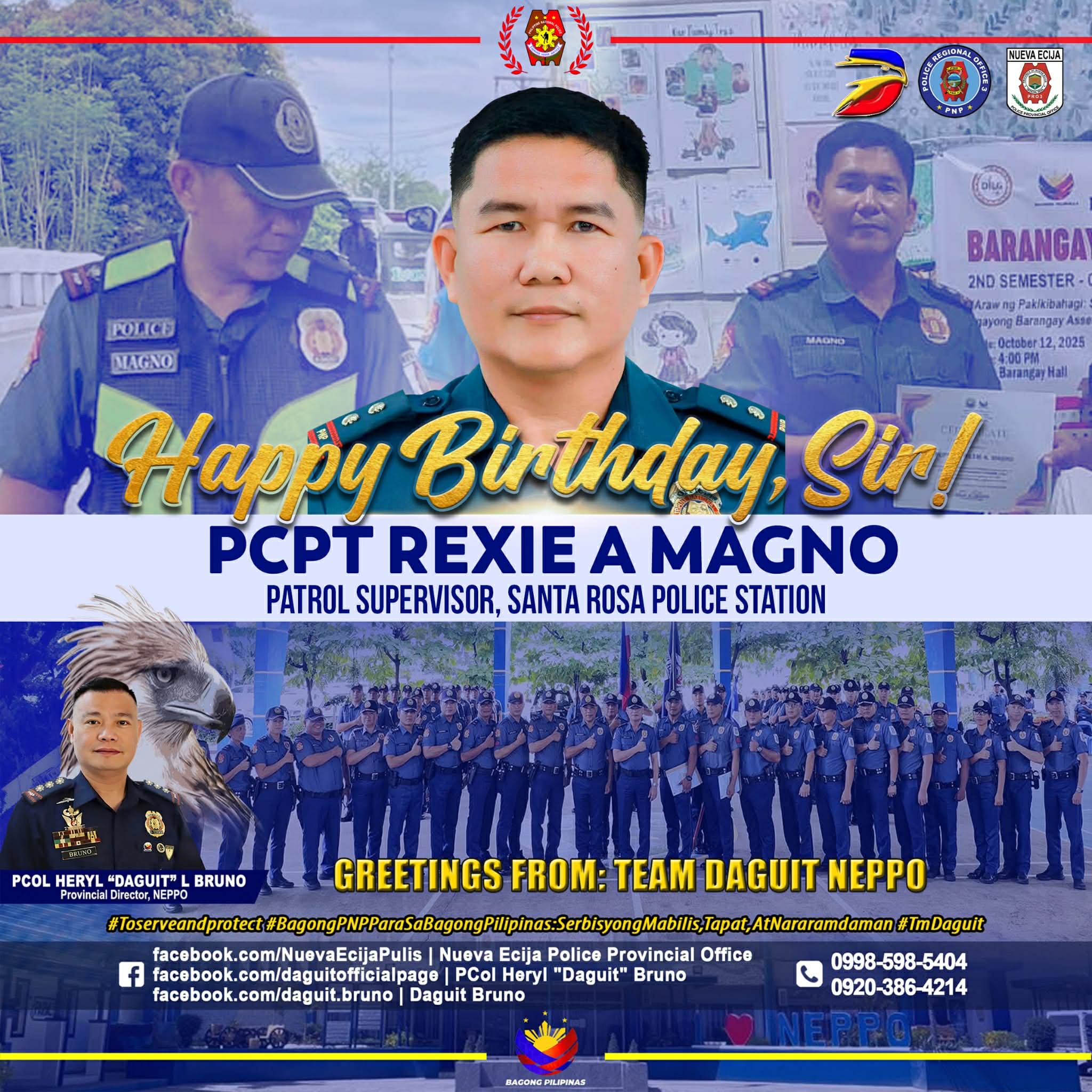 Happy Birthday, Sir... - Nueva Ecija Police Provincial Office | Facebook