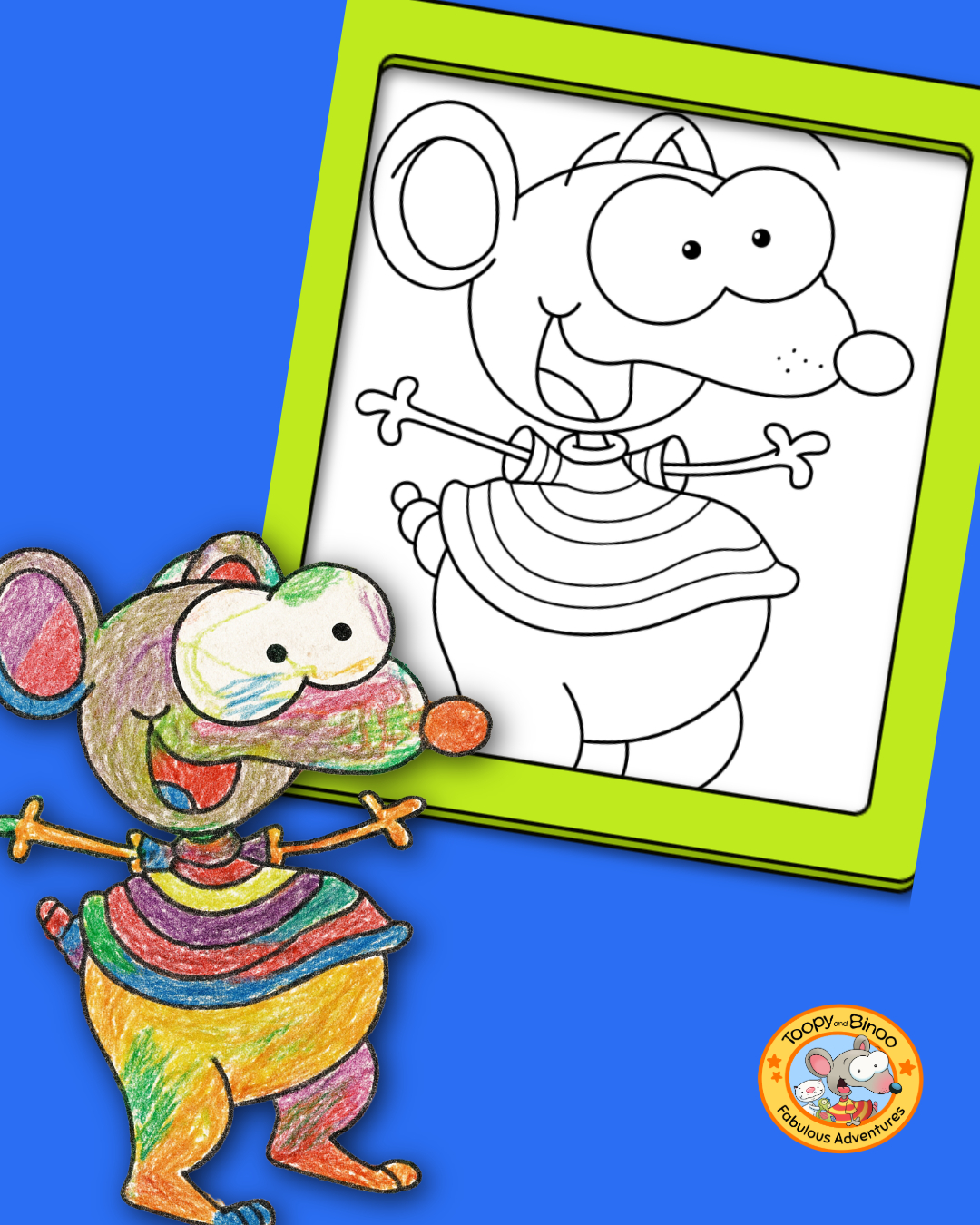 Toopy and Binoo - 🎨🌈 There’s no “right” way to colour... | Facebook