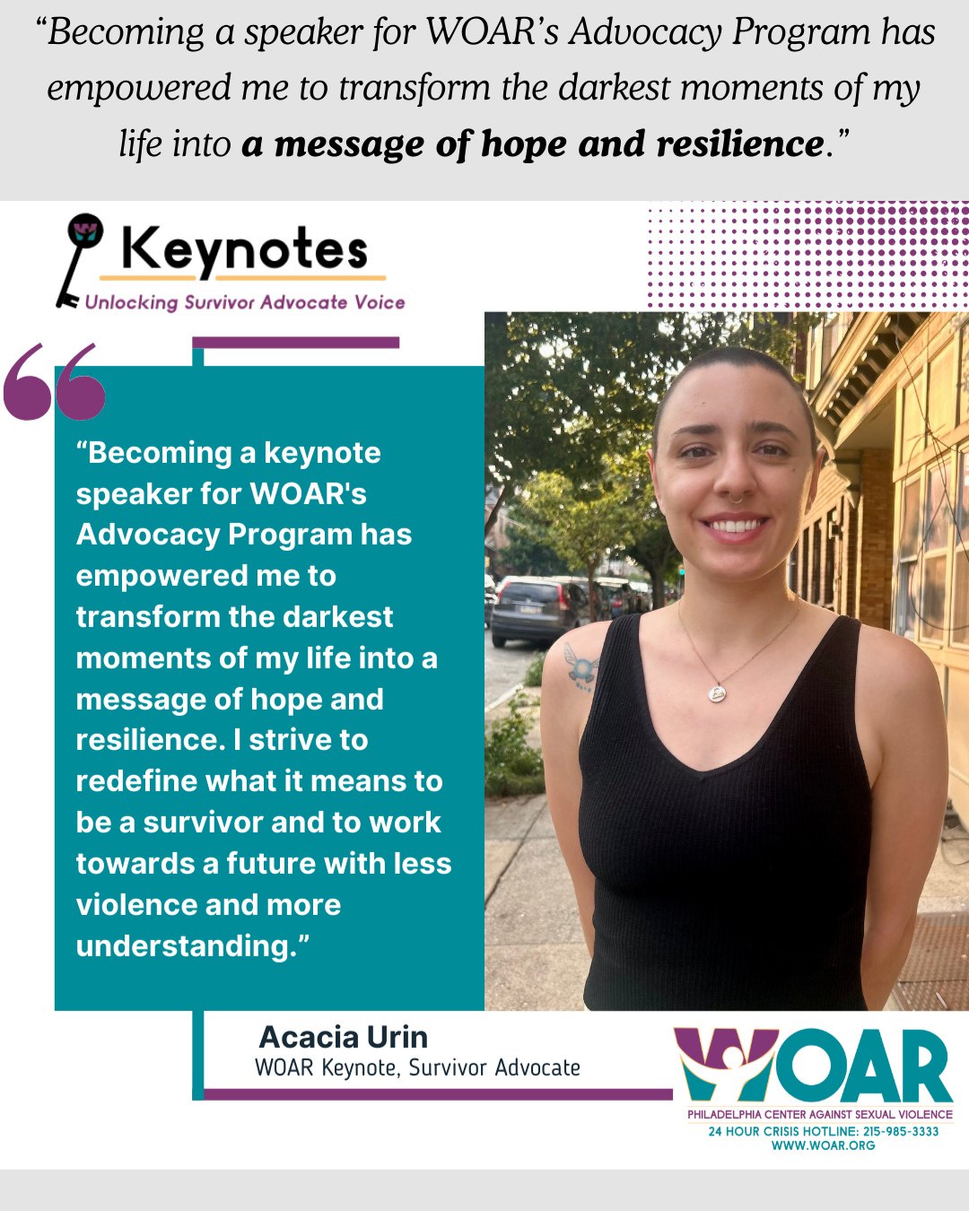 WOAR - Philadelphia Center Against Sexual Violence | Philadelphia PA