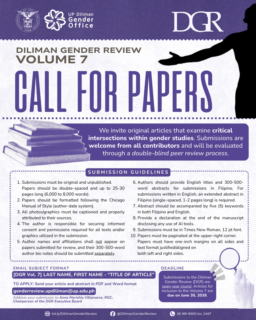UP Diliman - The UP Diliman Gender Office calls for... | Facebook