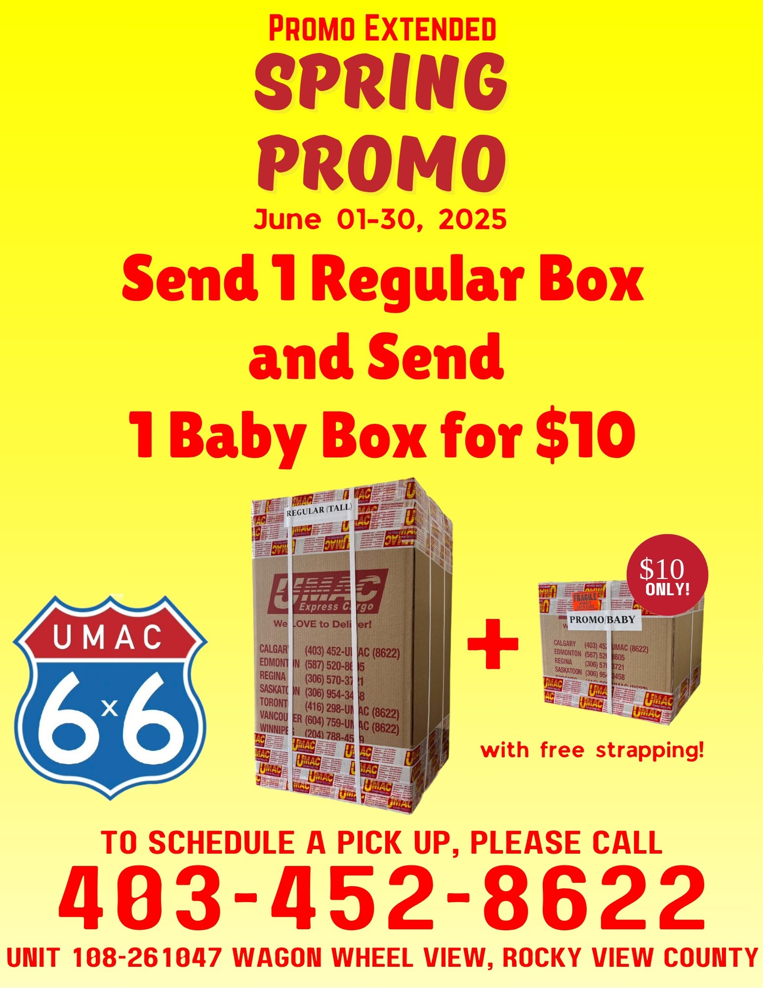 UMAC Express Cargo Calgary | Balzac AB