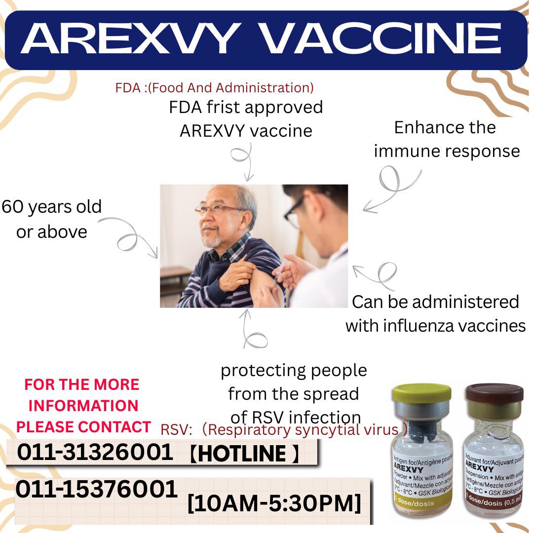 Klinik - Hi Our beloved customer 💛 AREXVY vaccine is now available at ...
