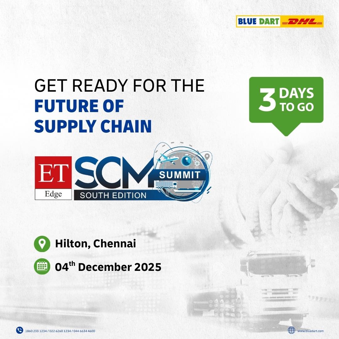 Blue - Only 3 days to go! Blue Dart is gearing up for the ET Edge SCM ...