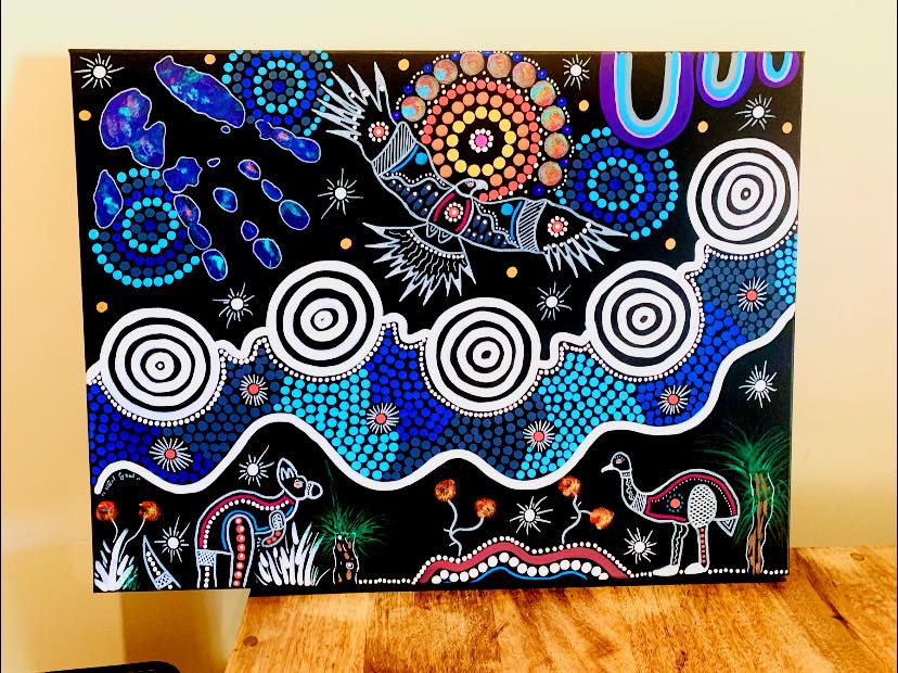 Kenny gow... - Kenny gow aboriginal artist- Darug tribe