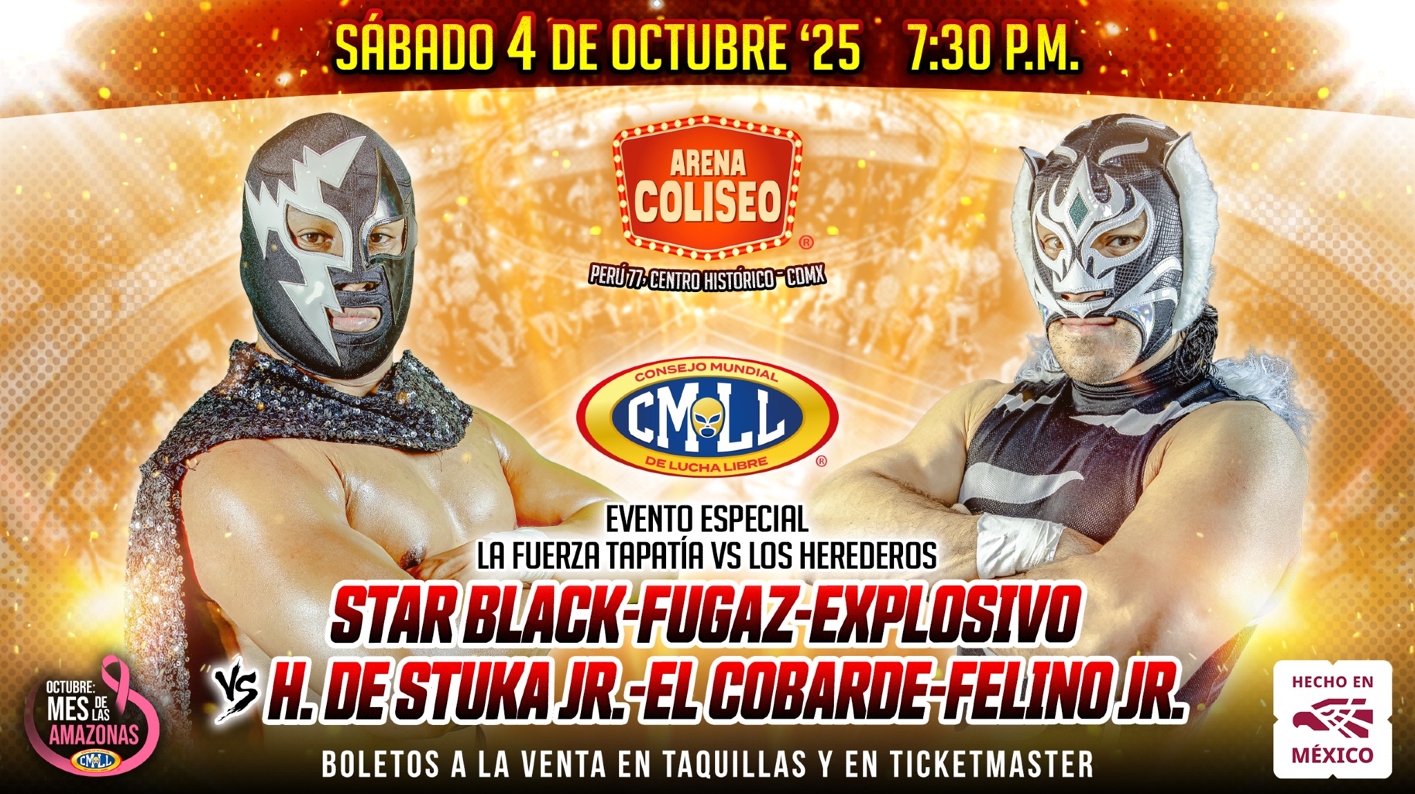 CMLL - Esta noche, La Fuerza Tapatía, integrada por Star Black, Fugaz y ...
