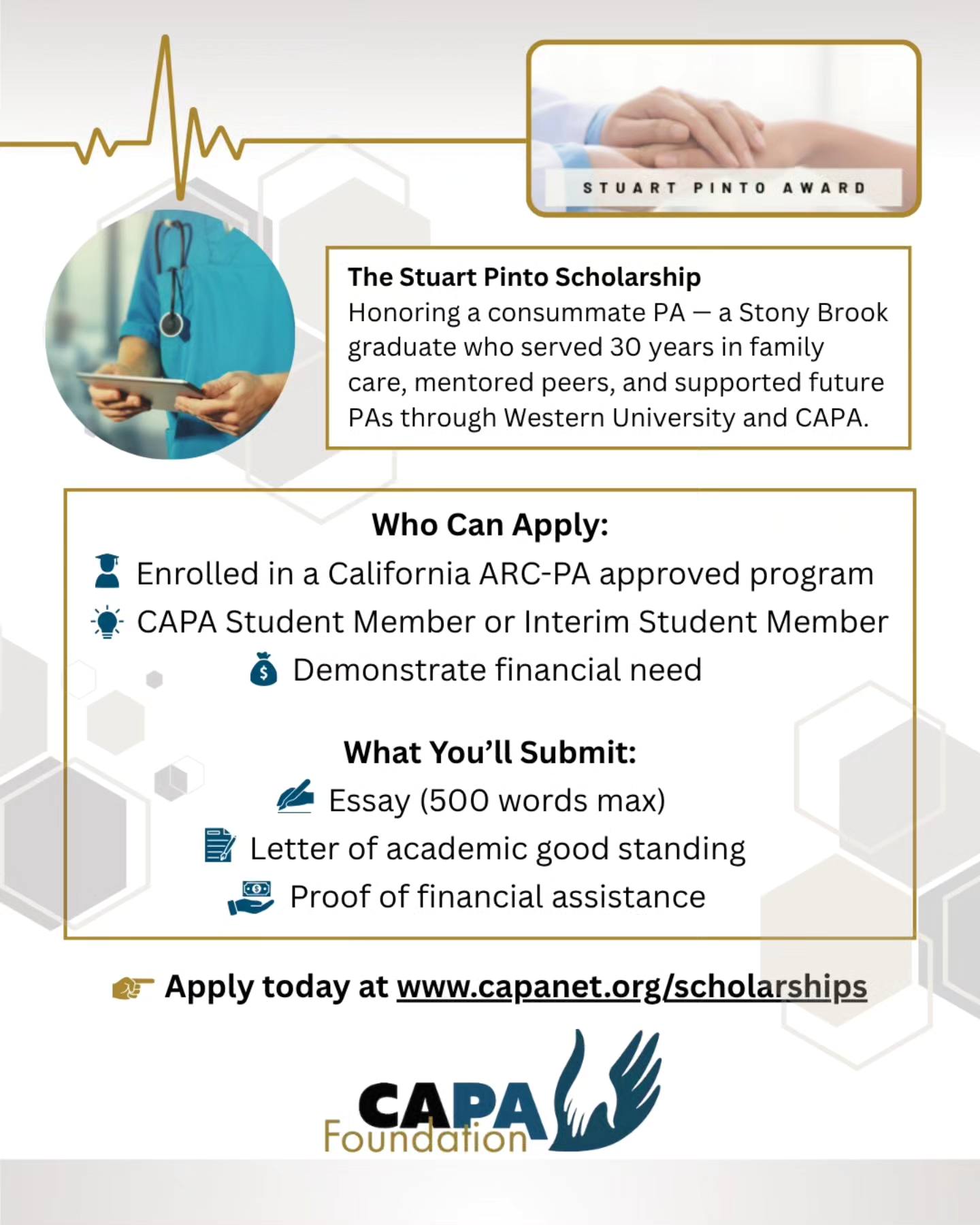 🎓 Honoring a... - California Academy of Physician Associates | Facebook