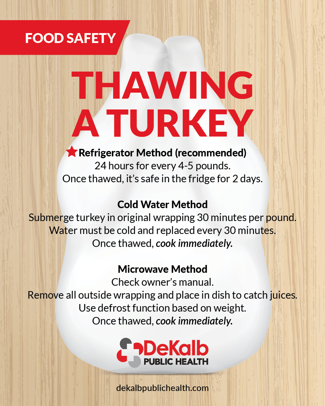 DeKalb - Properly thawing a turkey is one of the most important steps ...