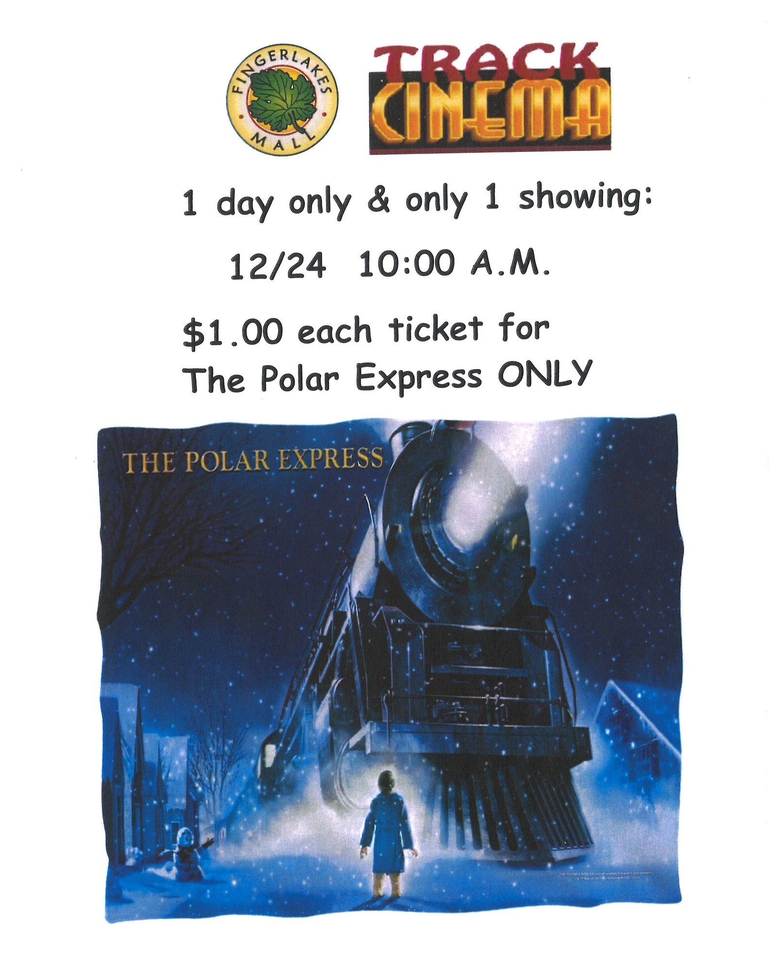 Fingerlakes - ALL aboard! 🚂 Join us for a SPECIAL SHOWING of THE POLAR ...