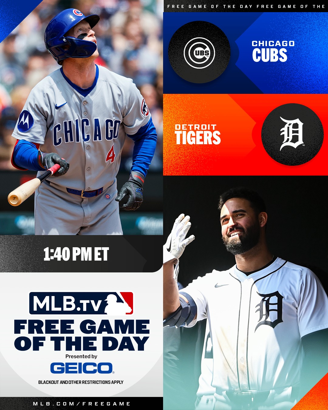 MLB - Pete Crow-Armstrong and the Cubs take on Riley Greene and the ...