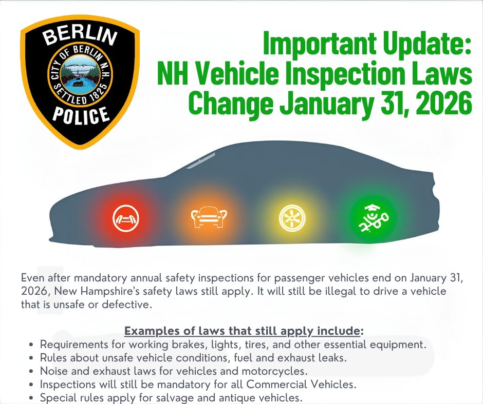 For more information visit... - Berlin NH Police Department | Facebook