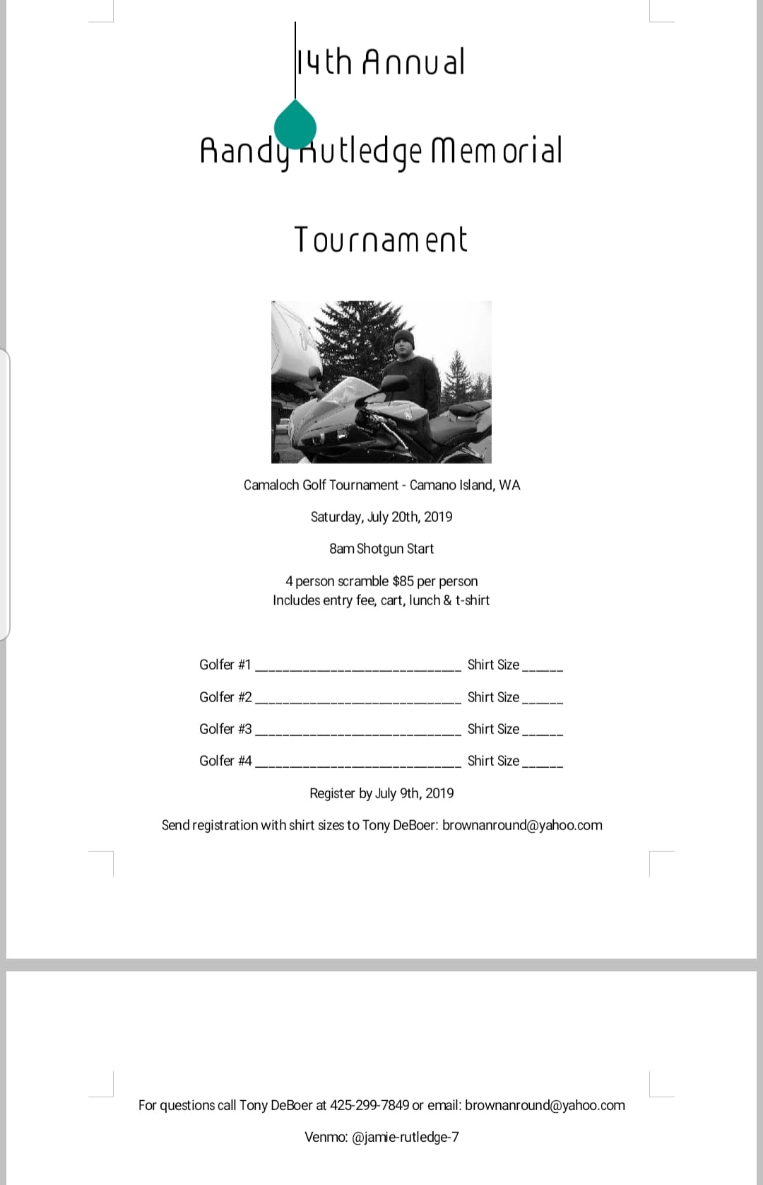 Randy Rutledge Memorial Tournament