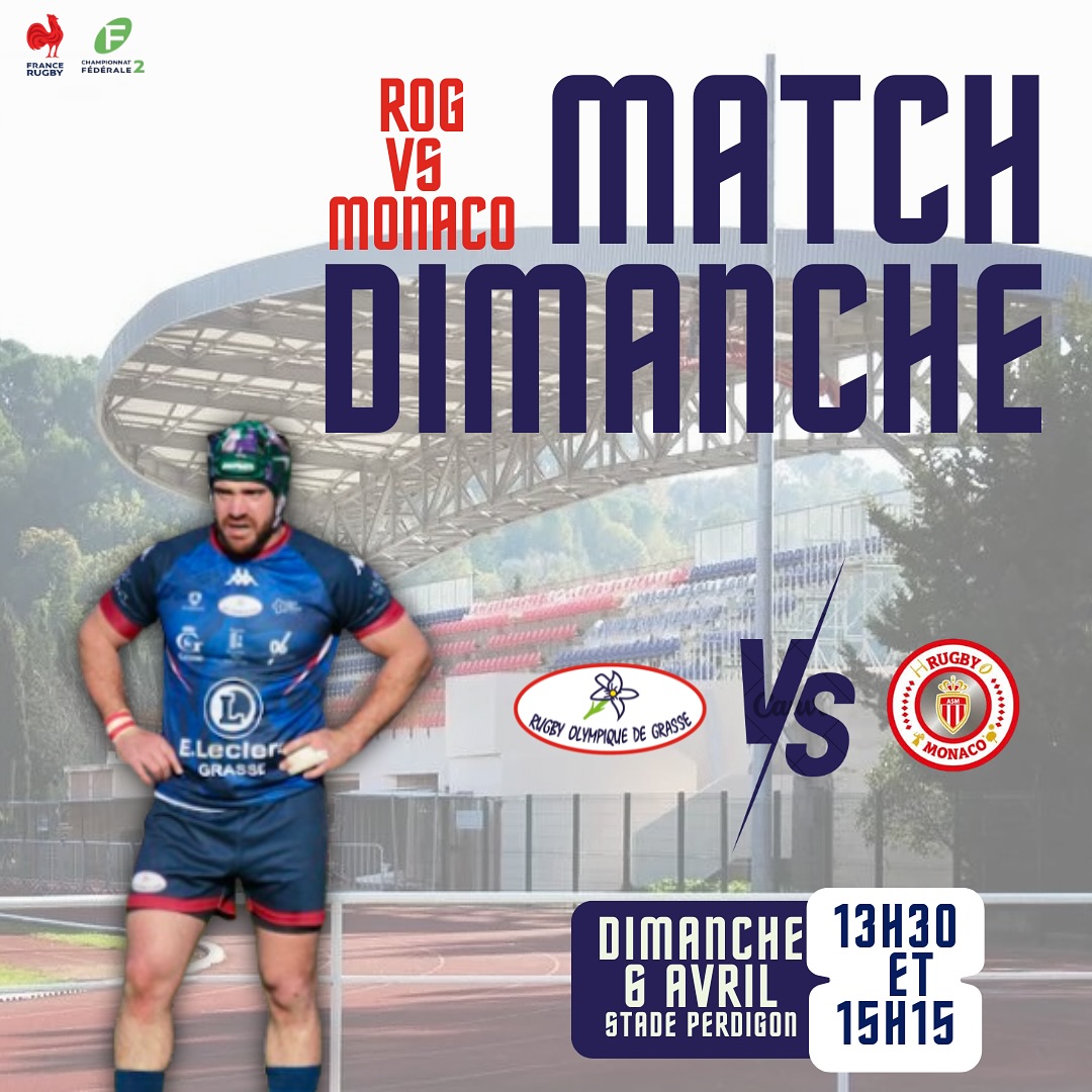 Rugby - ⚠️ Rendez-vous dimanche pour un choc face à Monaco ! ⚠️ ⏳ J-6 ...